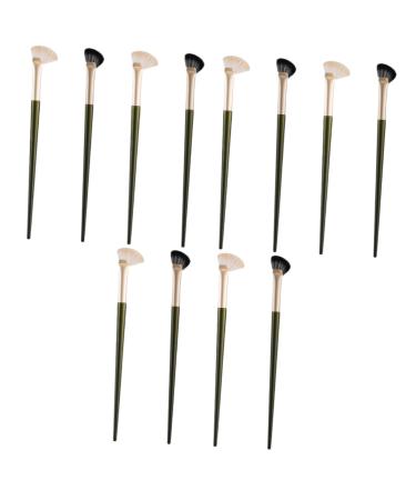 Baluue 12 Pcs Nose Shadow Brush Makeup Brush Angled Eye Shadow Brush Small Concealer Brush Flat Concealer Brush Angled Cosmetic Brush Concealer Brush under Eye Angled Eyeshadow Brush