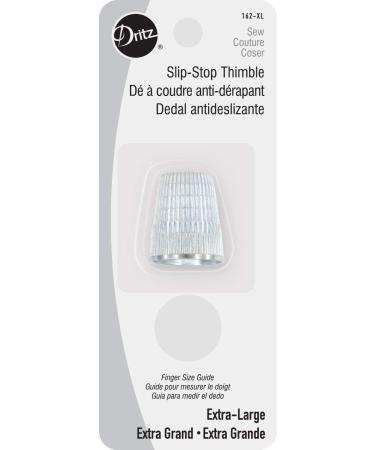 Dritz 162-XL Slip Stop Thimble  Size Extra Large   Silver