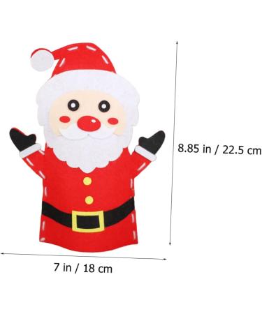 ibasenice 3 Sets DIY Christmas Hand Puppet Doll Accessories Hand Puppets for Kids Doll Playsets Preschool Educational Toys Sewing Kit for Kid DIY Art Craft Christmas Finger Doll Child Manual - Buy Online on SooperMarket.com