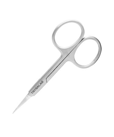 TrySalar Cuticle Nail Scissors Professional Small Sharp Straight Stainless Steel Trimming Cutter for Men Women Toenails Finger Dead Skin Manicure Nose Beard Hair Eyebrows