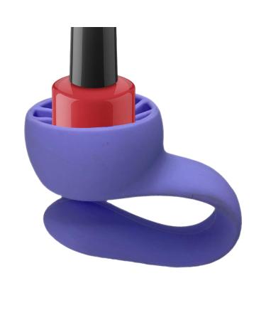 Jeanny Nail Polish Organizer Wearable Anti-Spill Organizer | Strong Grip Airlock Suction Silicone Nail Polish Organizer Manicure And Pedicure Accessories Violet