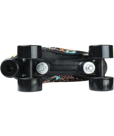 XUDREZ Holographic High Top Roller Skates - Black PU Leather - Double-Row Four Wheels - Size 37US5.5 - Buy Online on SooperMarket.com