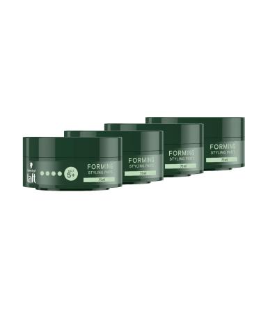 Schwarzkopf Tift Paste Forming (4x 75ml) hair styling paste for unfinished looks gently for hair and scalp vegan styling hair paste 75 ml (4 Pack)