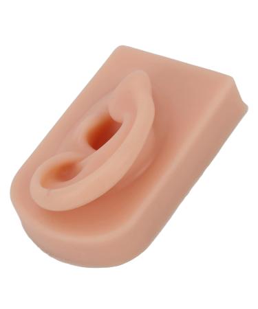 Silicone Ear Model for Piercing Training | Soft Flexible & Reusable Human Ear Display (Dark Skin Color) - International Shipping Available - Buy Online on SooperMarket.com