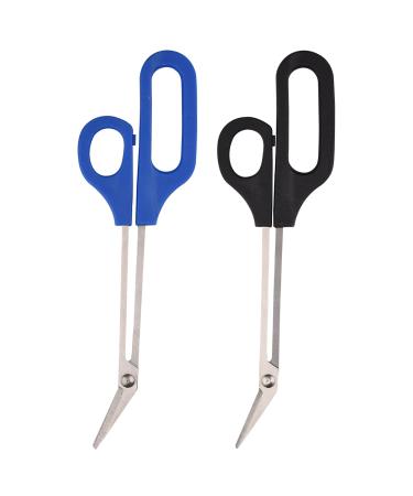 HIXNUG 2 Pieces Toenail Clippers Scissors Toenail Cuticle Scissors Professional Pedicure Tool for Manicure Beauty