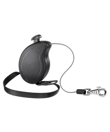 Ferplast dog leash flippy one roller leash small dogs up to 8 kg.Extendable cord max. 3 m. Individual locking and unlocking button black max 8 kg - 3 m rope black