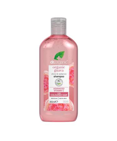 Dr Organic Guava Shampoo Vitamin C Natural Vegan Coloured Hair Cruelty Free Paraben & SLS Free 265ml Guava 265ml