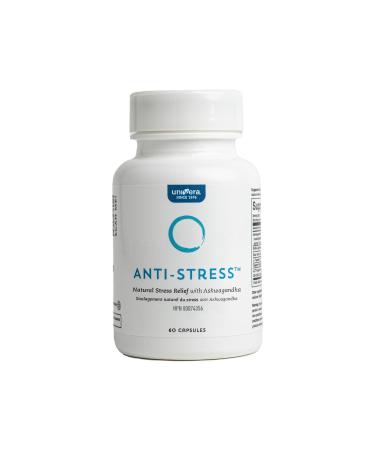 Univera Anti-Stress Supplement with Ashwagandha Gaba and L-Theanine - Natural Stress Relief & Anxiety Support - Enhance Mood Improve Sleep and Boost Focus - Non-GMO Vegan 60 Capsules