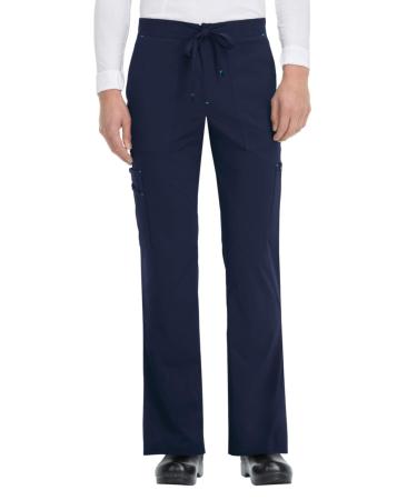 KOI Basics Moisture-Wicking Ultra Comfort Luke Scrub Pants for Men Large Navy