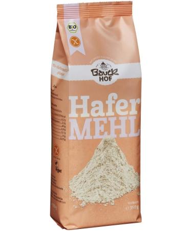 Bauckhof Wholegrain Oat Flour Gluten Free Organic (6 x 350 gr) 350 g (Pack of 6)