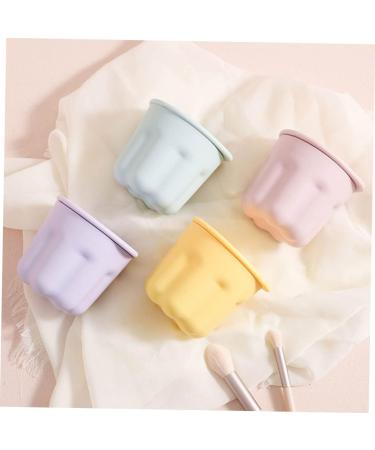 Mikinona 2 Sets Pp Washing Bowl Beauty Brush Scrubber Bowl Cleaning Bowl Cosmetic Brush Cleaning Mat Makeup Brush Makeup Tool Cleaner Silica Gel Cleaning Supplies Portable 8.5x8CM As Shown - Buy Online on SooperMarket.com