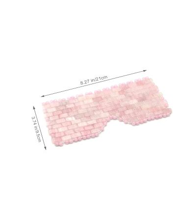 Jade Eye Mask for Ice/Hot Compress, Sleep Aid & Eye Fatigue Relief - Pink Crystal - Buy Online on SooperMarket.com