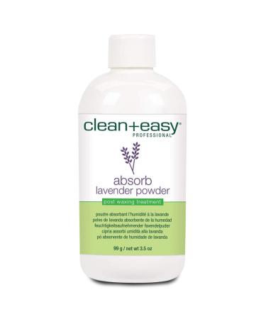 Clean + Easy Absorb Lavender Powder Pre Waxing Treatment | Moisture Absorbent Powder for Hair Removal, 3.5 oz