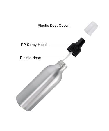 Uheng 10 Pack 1oz Aluminium Fine Mist Spray Bottles - Refillable Perfume Atomizer Essential Oil Cosmetic Travel Container - Black - 30ML - Pack of 10 - Buy Online on SooperMarket.com