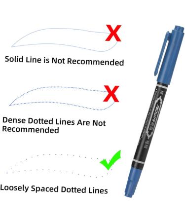 Hemoton 6pcs Eyebrow Marker Pen Eyebrow Pen Surgery Marker Pen Pen Cosmetic Portable 13.9x1.8cm Blue - Buy Online on SooperMarket.com