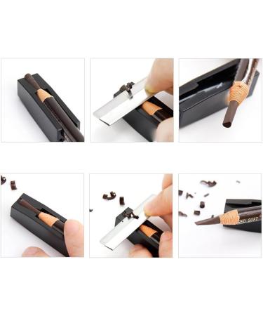 6 Pieces Eyebrow Sharpener Eyebrow Pencil Sharpener 2 in 1 Makeup Sharpener Eyebrow Pencil Shaper Lip Liner Sharpener Microblading Pencil Sharpener Eyeliner Sharpener Black - Buy Online on SooperMarket.com