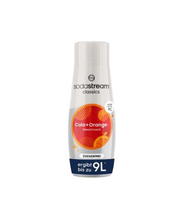 Sodastream syrup cola + orange without sugar 1x bottle results in 9 liters of finished drink prepared for seconds and always fresh 440 ml
