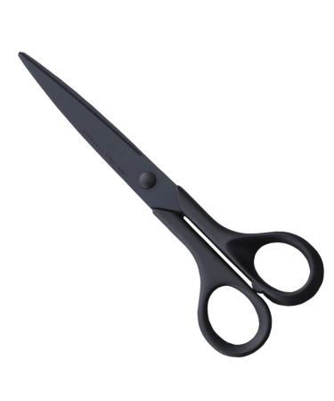 ALLEX Black Scissors All Purpose Sharp Japanese Stainless Steel Blade  Non-Sticking Fluorine Coating Blade for Adhesive Tape  Made in JAPAN
