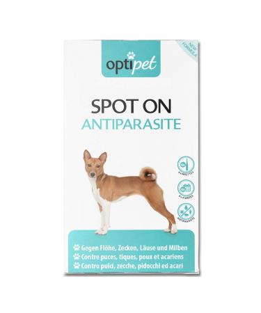 OptiPet Spot On 6x1.5ml pipettes for dogs highly effective up to 24 weeks against mites fleas ticks lice