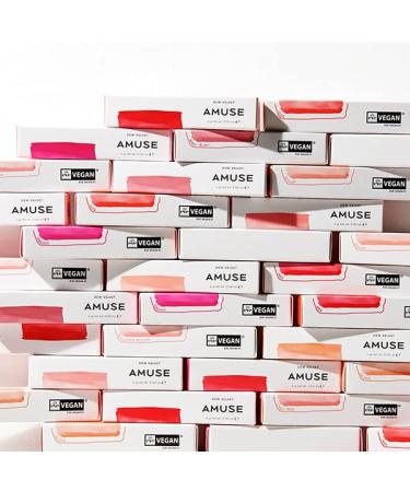 AMUSE DEW VELVET Korean Vegan Lipstick Tint - Genuine Makeup for Glossy Velvet Finish (10 ROSE BOKSOONGA) - Buy Online on SooperMarket.com