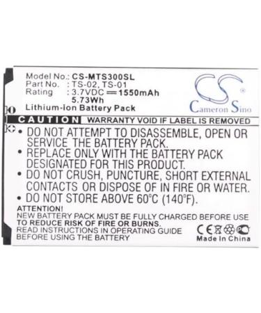 Replacement Battery for Seals IP68 Waterproof - Compatible with TS3 T-S3 WP-TS3 | 1550mAh | International Shipping - Buy Online on SooperMarket.com