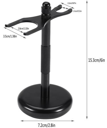 Dekaim Razor Plane Stand & Shaving Brush Holder - Stable Well-Balanced Zinc Alloy Mustache Brush Rack for Perfect Shaving Experience - International Shipping Available - Buy Online on SooperMarket.com