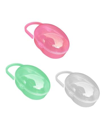 Baby Dummy Case Portable Pacifier Holder Storage Box Soher Container for Travel 3pcs