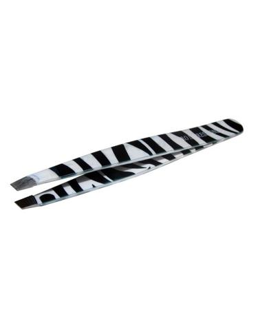 Pro Impressions Zebra Print Slant Tweezer