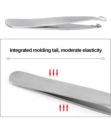 Nose Hair Tweezers Stainless Steel Round Tip Face Hair Remover Eyelash Eyebrow Tweezers Eyelash Tweezers - Buy Online on SooperMarket.com