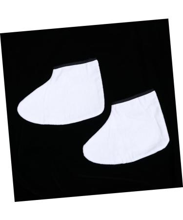 FOMIYES 1 Pair Wax Foot Spa Wax Foot Mask Paraffin Feet Socks Paraffin Foot Covers Wax Foot Wrap Paraffin Foot Liners Feet Spa Cover Wax Foot Dip Wax Mittens Foot Wax White Moisturiser - Buy Online on SooperMarket.com