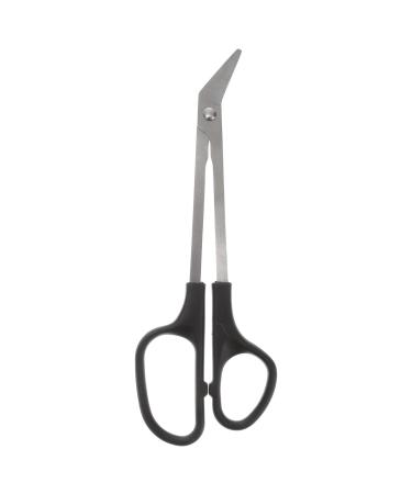 Minkissy Long Handled Toenail Scissors and Clipper Easy Cuticle Scissor for Thick Toe Nails Men Women Elderly (Black)