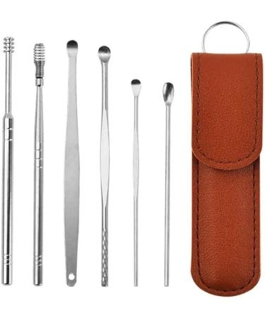 Portable Ear Cleaner Stainless Steel Ear Spoon Set Stainless Steel Ear Wax Remover Reusable Stainless Steel Ear Wax Remover Set Ear Wax Easily Removed Ideal for Personal and Home Use(Yellow) - Buy Online on SooperMarket.com