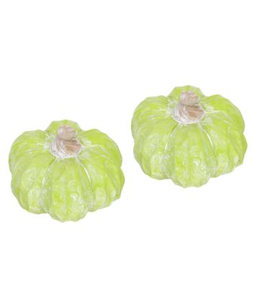 Alipis 2pcs Pumpkin Decoration Harvest Lifelike Pumpkin Mini Figurine Small Pumpkin Blue Decor Thanksgiving Day Pumpkin Simulation Pumpkin Decor Halloween Pumpkins Ceramics Desktop Reward