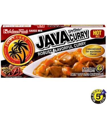 House Foods Java Curry Mix Block Hot (9 Serves) 185g - Hot Flavour (Pack of 2) - Buy Online on SooperMarket.com