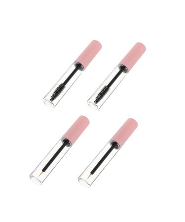 BELLIFFY 4pcs Eyeliner Stick Eyelash Cream Mini Containers Clear Eyelash Mascara Lip Balm Wand The Pet 1 g (Pack of 1) Pink