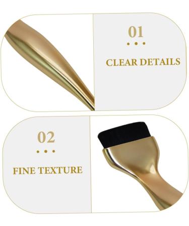 PLAFOPE Foundation Brush Makeup Brush Make up Brush for Liquid Foundations Brush for Makeup Foundation Brush for Foundation Women Foundation Liquid Brush Artificial Fiber 16.20X3.50X1.20CM Golden - Buy Online on SooperMarket.com