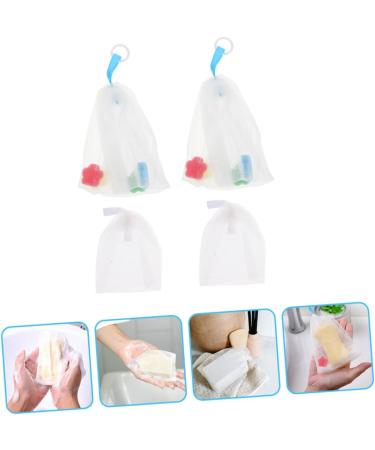 BELLIFFY 4pcs Foaming Net Portable Soap Cleansing Foaming Cup Soap Mesh Bag Soap Net Purpose Soap Pe - Buy Online on SooperMarket.com