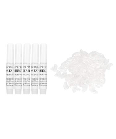 Cat Nail Caps 100pcs Soft Cat Nail Protector with Glue for Cats Kitten Safe Anti Scratch(White L)