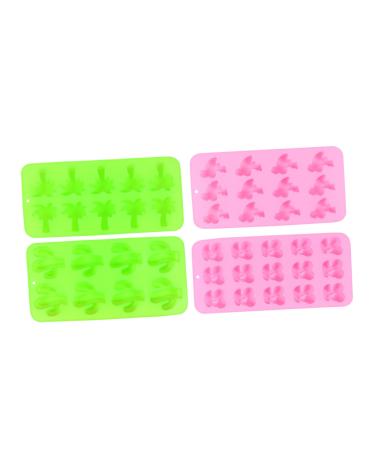 Alipis 4pcs Silicone Chocolate Mold Silicone Molds Cookie Mold DIY Molds Candy Molds Ice Cube Mold Biscuit