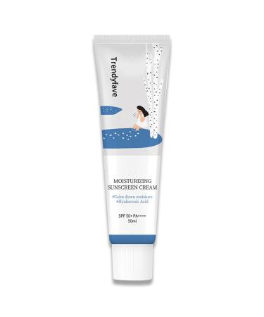 Korean Sunscreen SPF50 - Birch Juice Moisturizing Sun Cream - Organic Sunscreen SPF50 PA++++ Moisturizing Sunscreen - No White Cast Strong UV Protection Moist Essence Type Birch Juice Sun Cream
