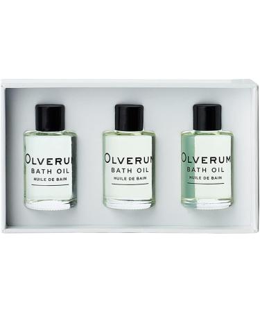 Olverum Luxury Muscle Soothing Bath Oil Travel Set - Pure Essential Oils Blend for Relaxing Baths - Vegan & Natural - Green Wellness - Buy Online on SooperMarket.com