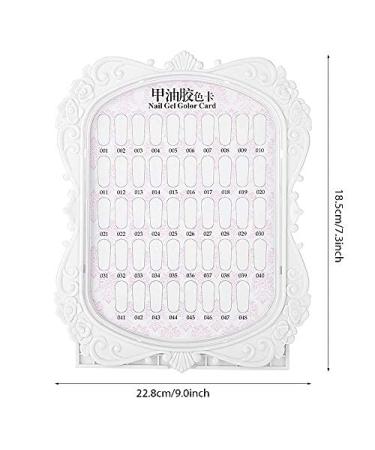 48 Colors Nail Polish Color Chart - Nail Gel Display & Manicure Tools for Perfect Nail Art | International Shipping Available - Buy Online on SooperMarket.com