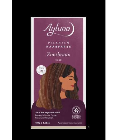 Ayluna Herbal Hair Color Cinnamon Brown (6 x 100 gr) 115 g (Pack of 6)
