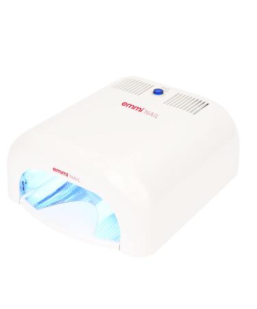 Emmi Nail Classic UV light hardening device BT White I UV Lamp for Geln gel I Nail lamp with 4 tubes I with 2-minute timer I also for stiletto-nails Emmi Classic Bt