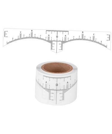 HAPINARY 50pcs Leveling Eyebrow Ruler Eyebrow Line for Measurement Marker Eyebrow Ruler