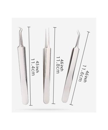 Acne Clips Set - 3-Part Cell Clip Pinchette & Blackhead Remover Tool for Beauty Salon & Home Use - Silver - Buy Online on SooperMarket.com