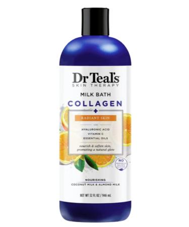 Radiant Skin Milk Bath with Collagen  Hyaluronic Acid  Vitamin C  and Essential Oils-Nourishing Coconut Milk & Almond Milk  No Parabens or Silicone