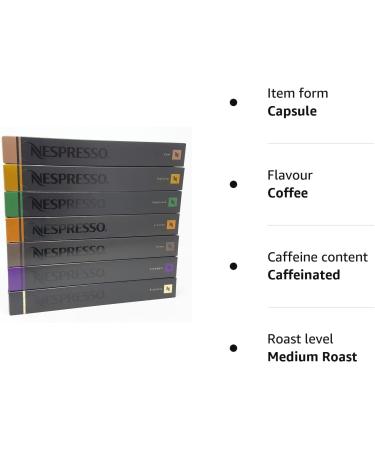 Nespresso Assortment 70 Capsules Ristretto Arpeggio Rome Livanto Capriccio Volluto Cosi - Buy Online on SooperMarket.com