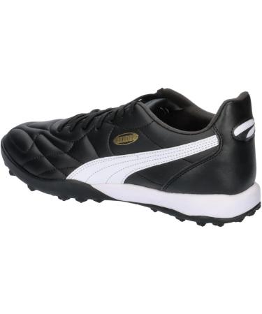 PUMA Men's King Top TT Football Boots - 44 EU | Black White & Gold | International Shipping Available - Buy Online on SooperMarket.com