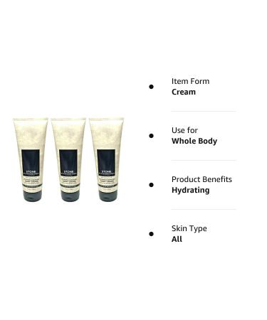 Bath and Body Works Stone Signature Ultra Shea Body Cream 8 fl oz Pack Of 3 - Men's Collection - Buy Online on SooperMarket.com